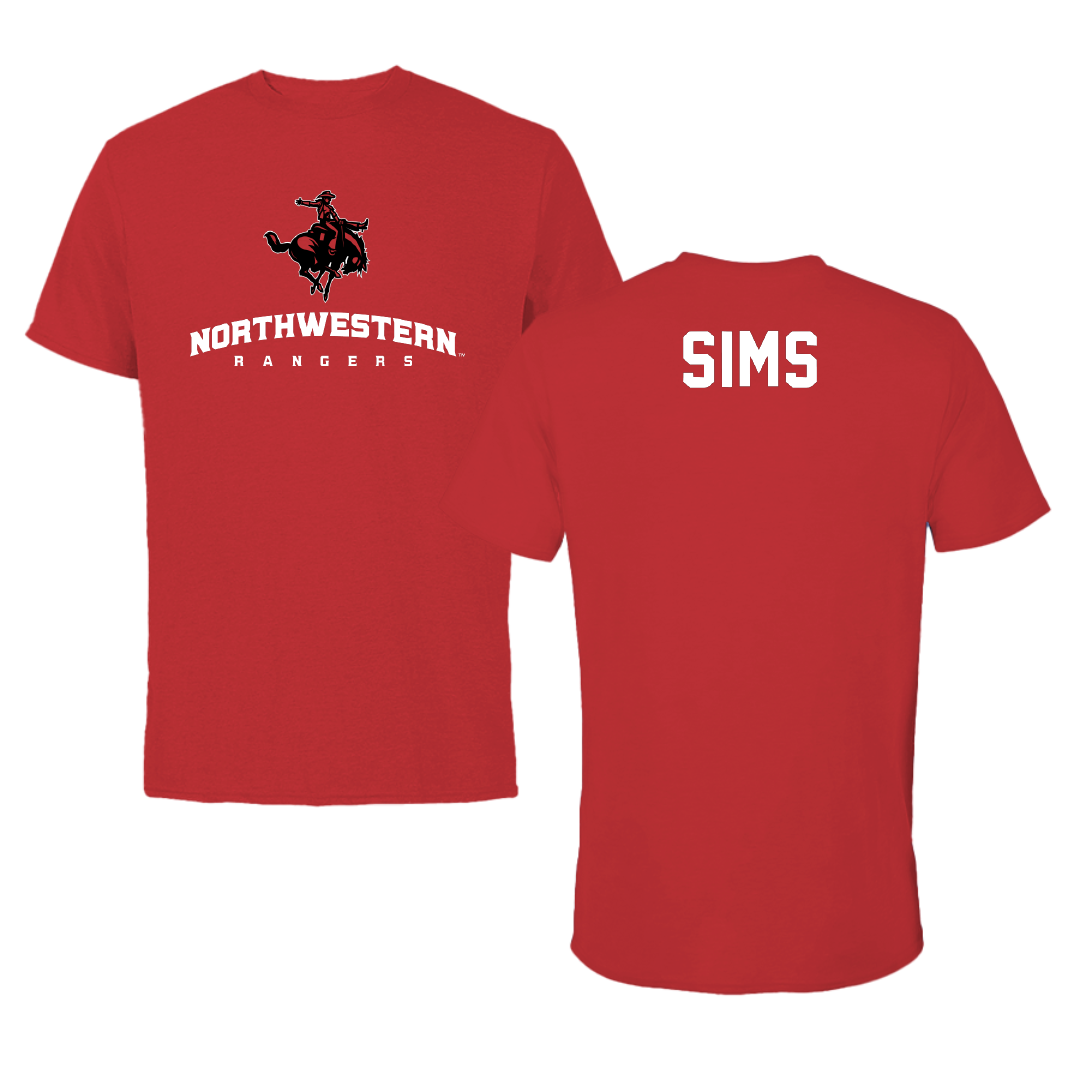 Northwestern Oklahoma State University TF and XC Red Tee - Jared Sims