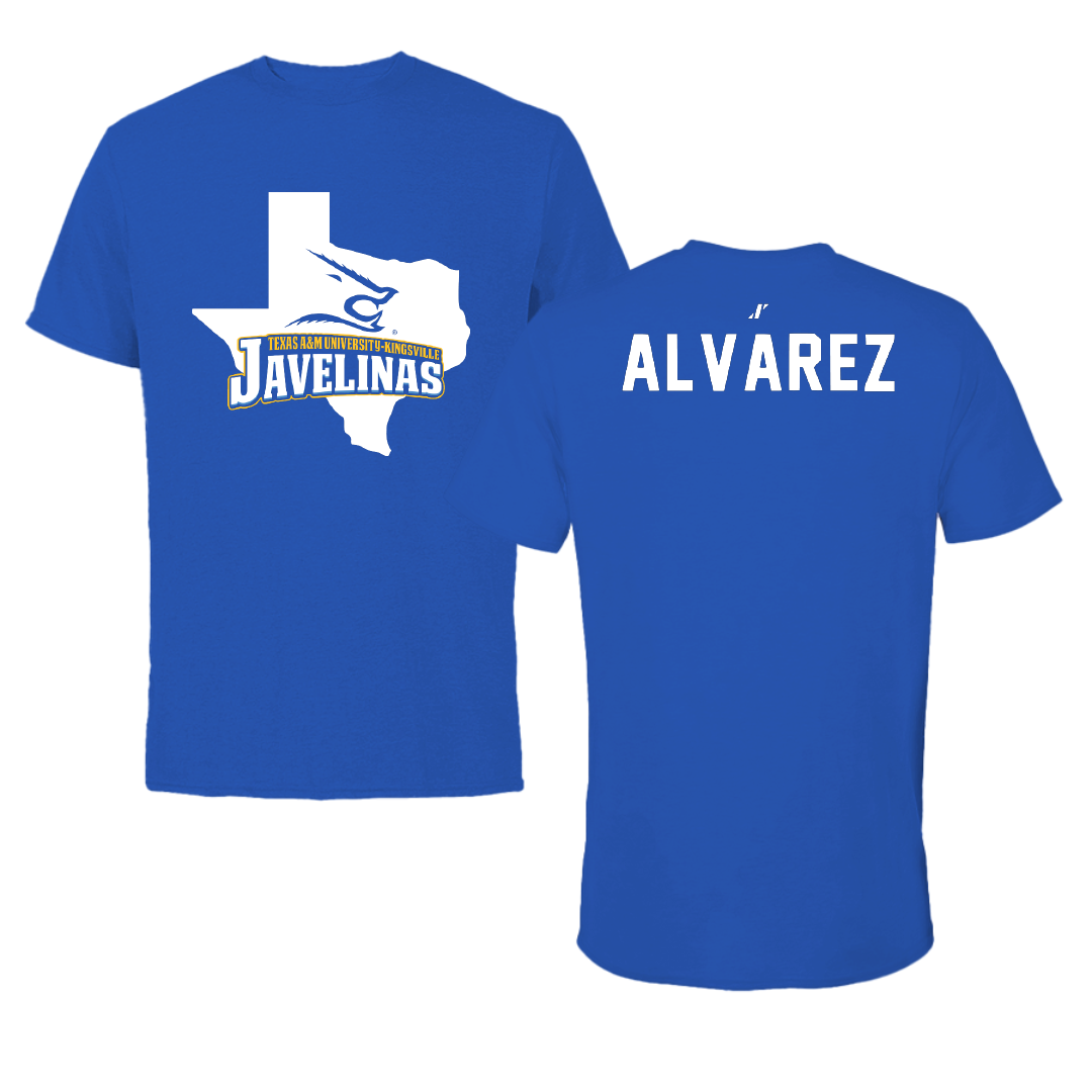 Texas A&M University-Kingsville TF and XC Blue State Performance Tee - Karina Alvarez