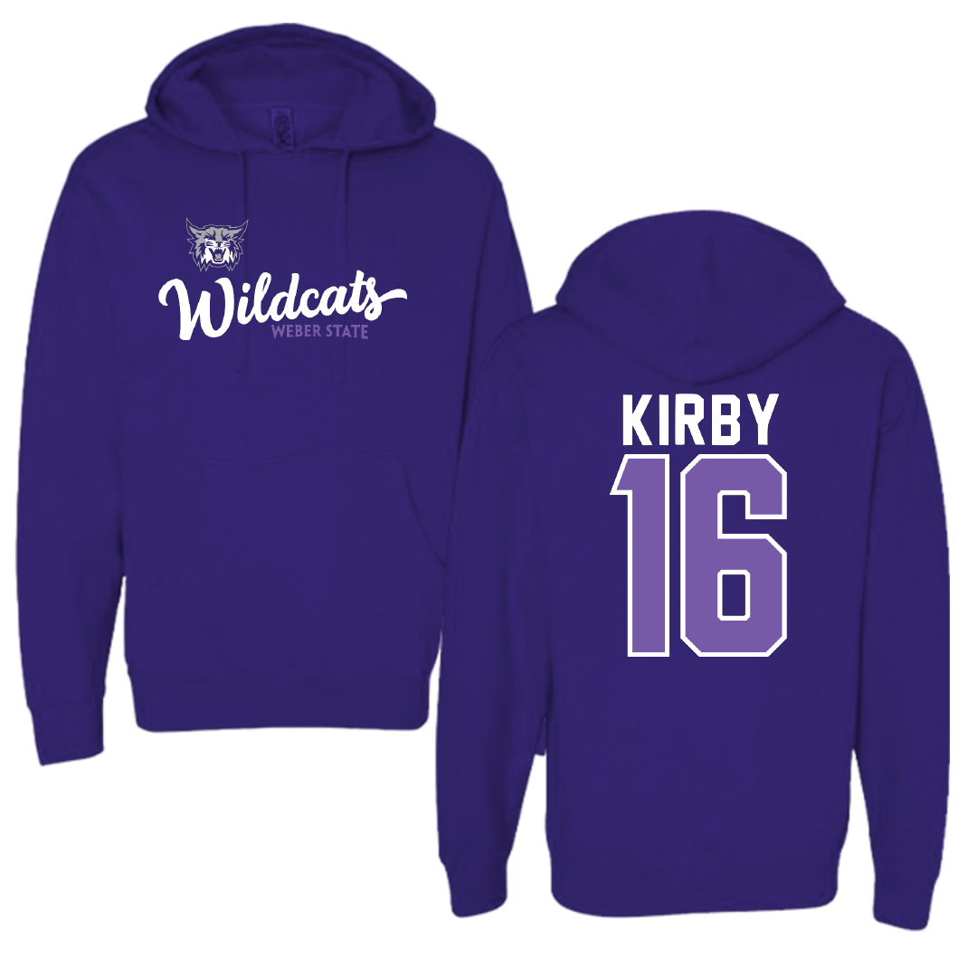 Weber State University Soccer Purple General Hoodie - #16 Grace Kirby
