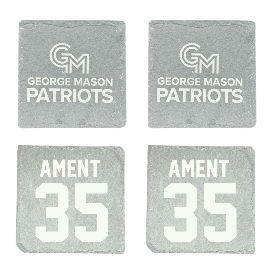 George Mason University Baseball Stone Coaster (4 Pack)  - #35 Ryan Ament
