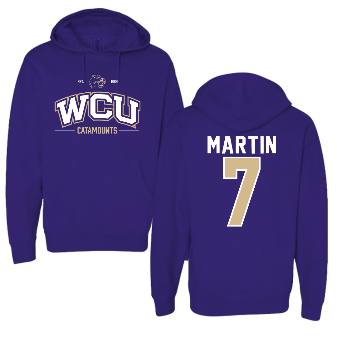 Western Carolina University Softball Purple General Hoodie - #7 Makenzie Martin
