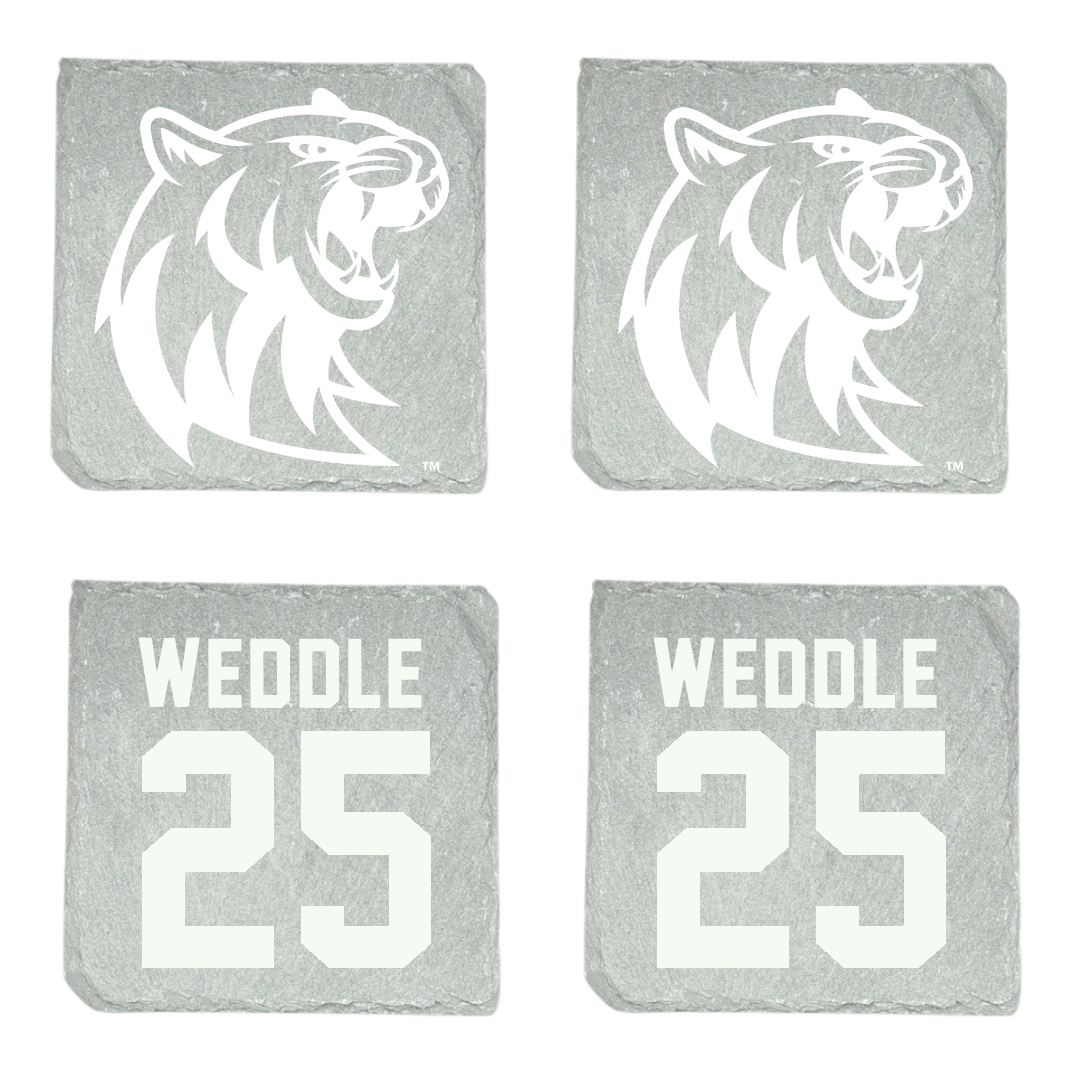 Rogers State University Baseball Stone Coaster (4 Pack)  - #25 Dylan Weddle