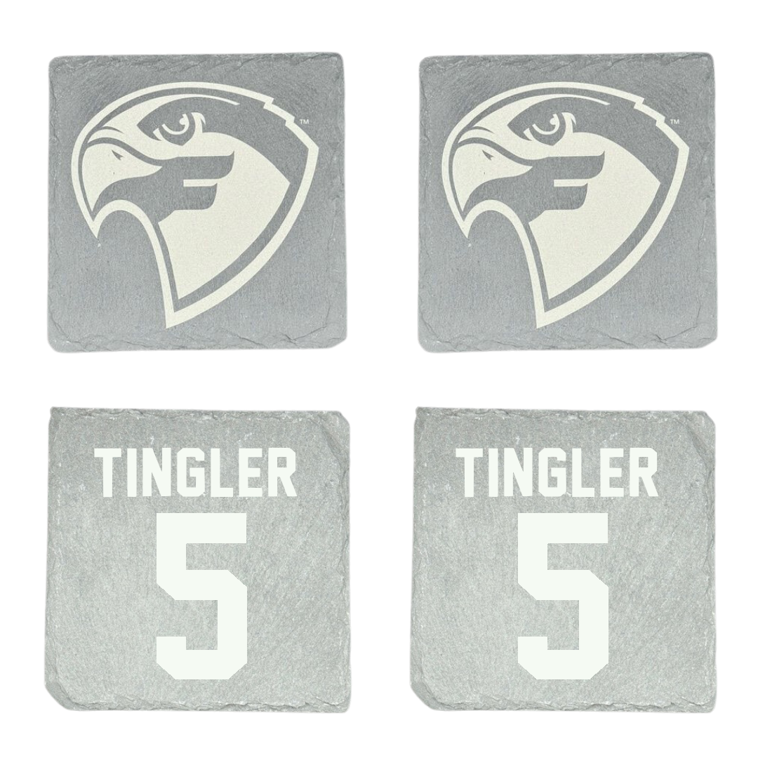 Fairmont State University Baseball Stone Coaster (4 Pack)  - #5 Connor Tingler