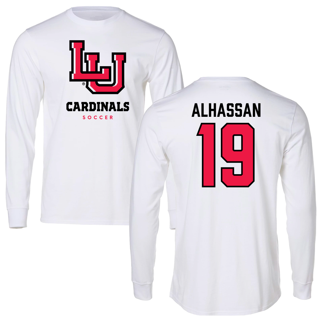 Lamar University Soccer White Performance Long Sleeve - #19 Rafiatu Alhassan