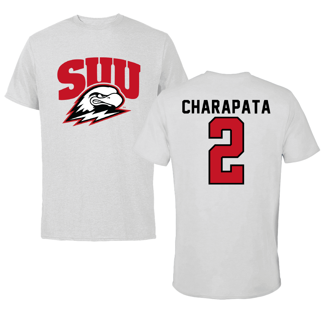 Southern Utah University Volleyball Light Gray Performance Tee - #2 Finley Charapata