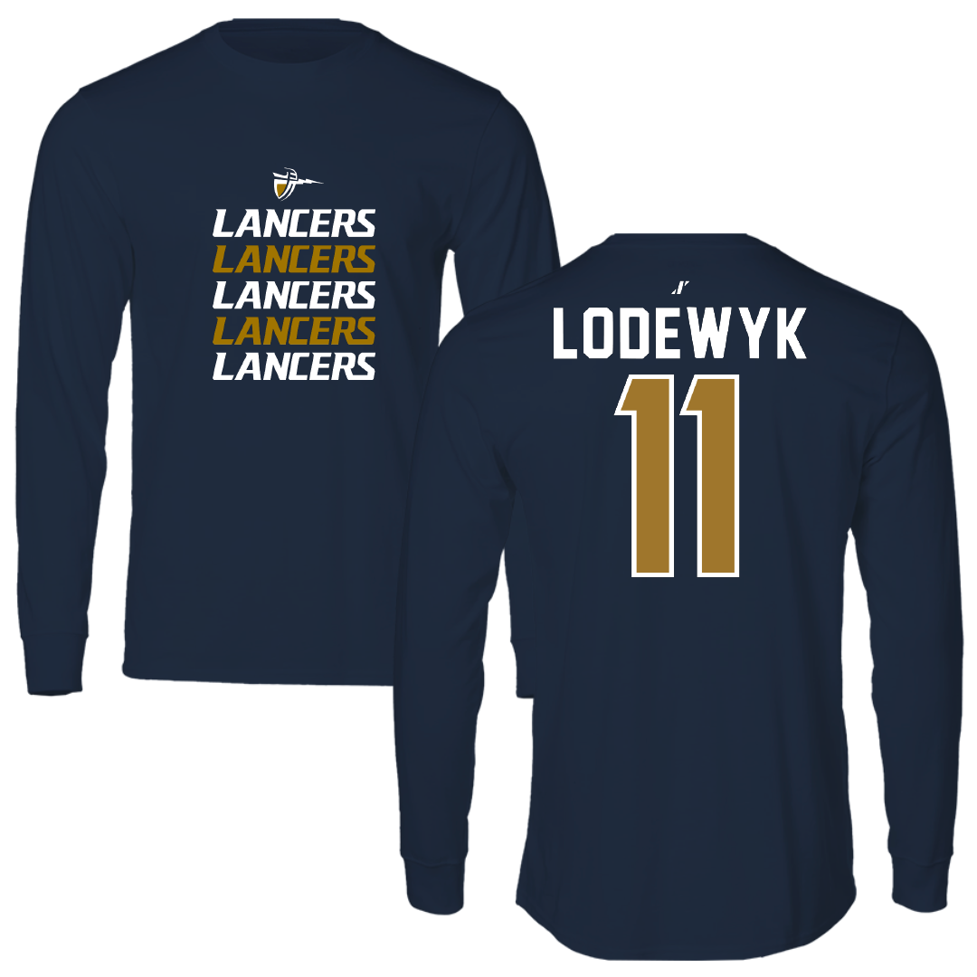 California Baptist University Water Polo Navy General Long Sleeve - #11 Marcus Lodewyk