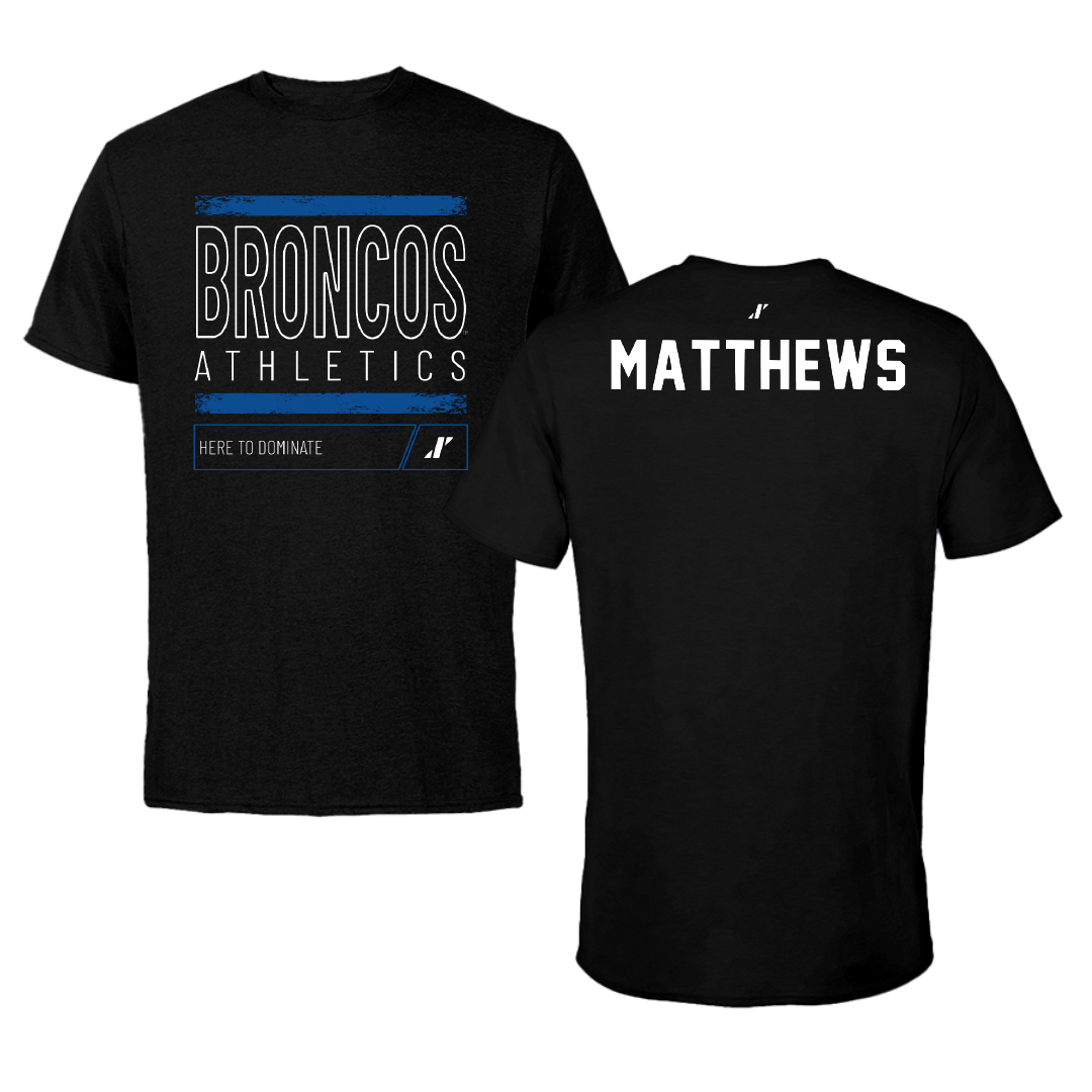 Fayetteville State University TF and XC Black Dominate Tee - Sierrah Matthews