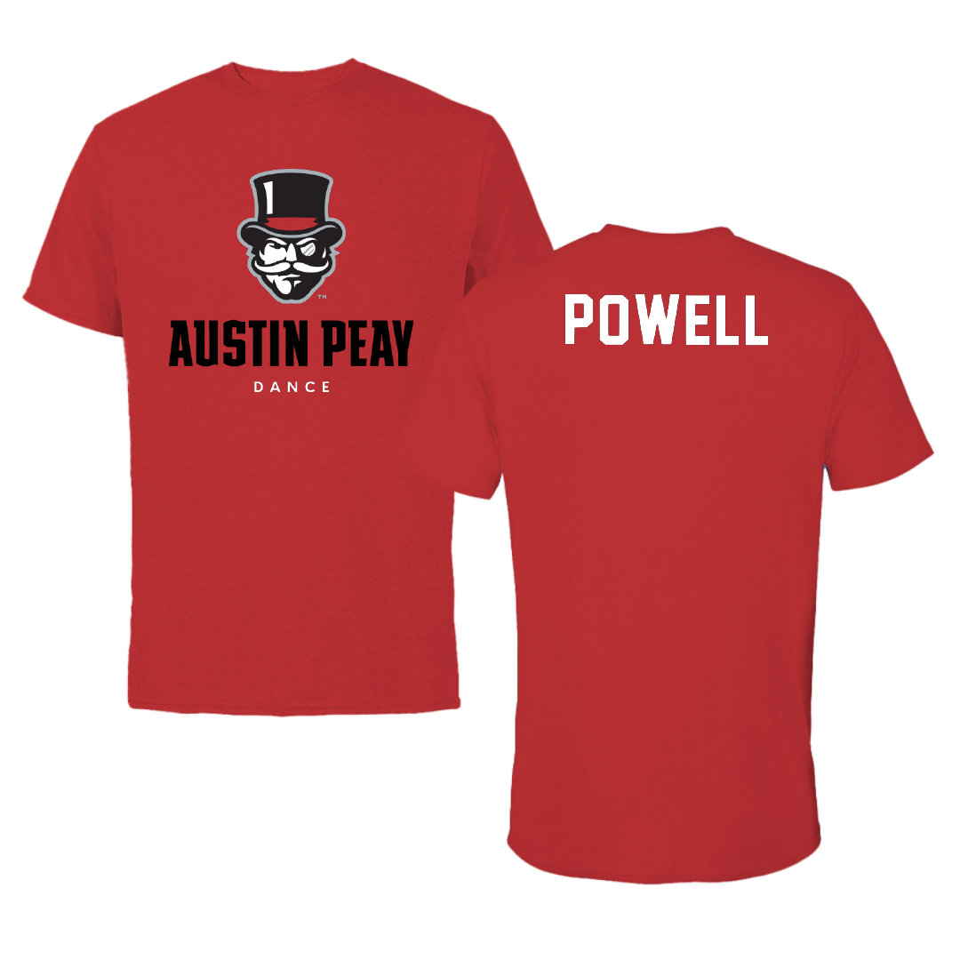 Austin Peay State University Dance Red Mascot Performance Tee - Mya Powell
