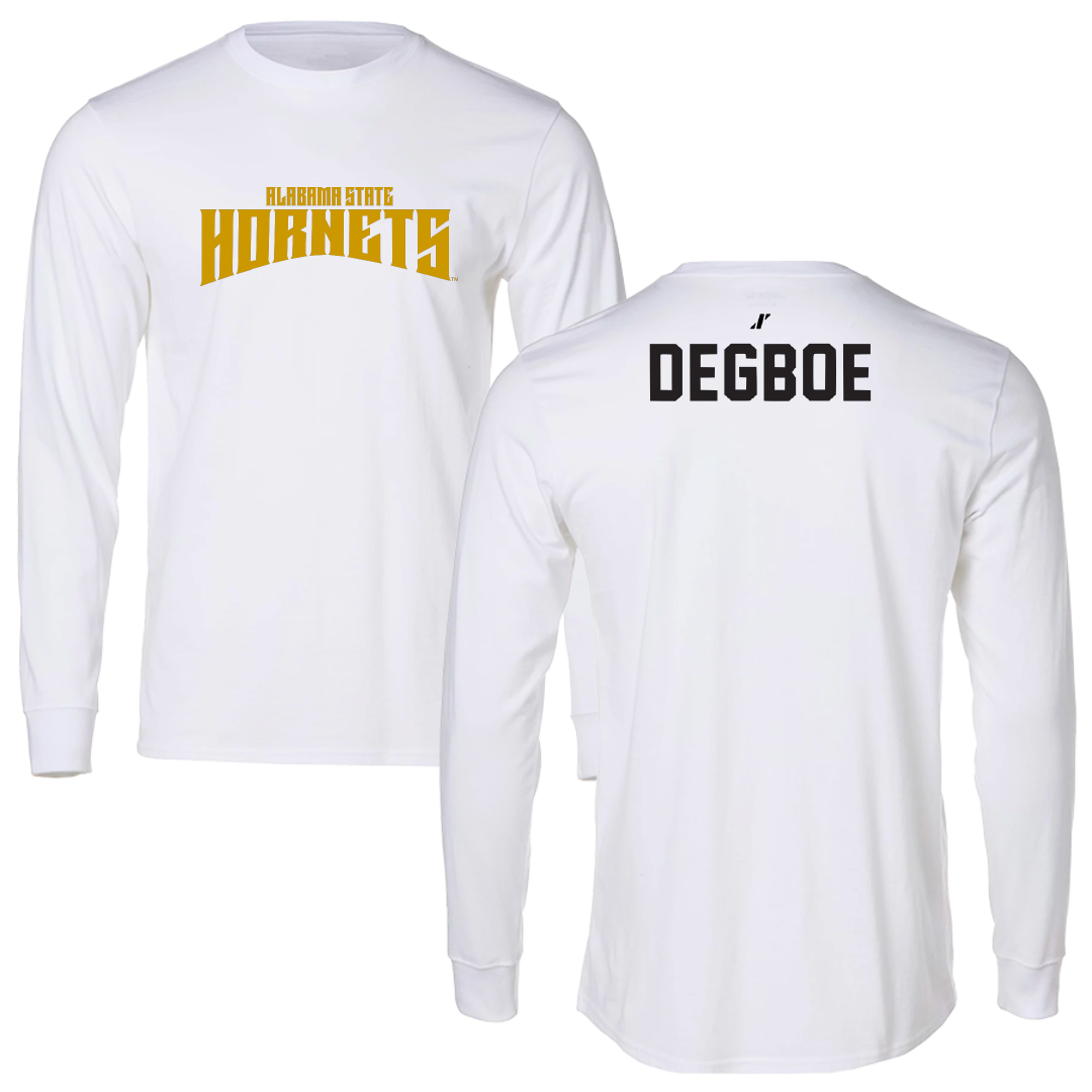 Alabama State University TF and XC White Classic Long Sleeve - Angelique Degboe