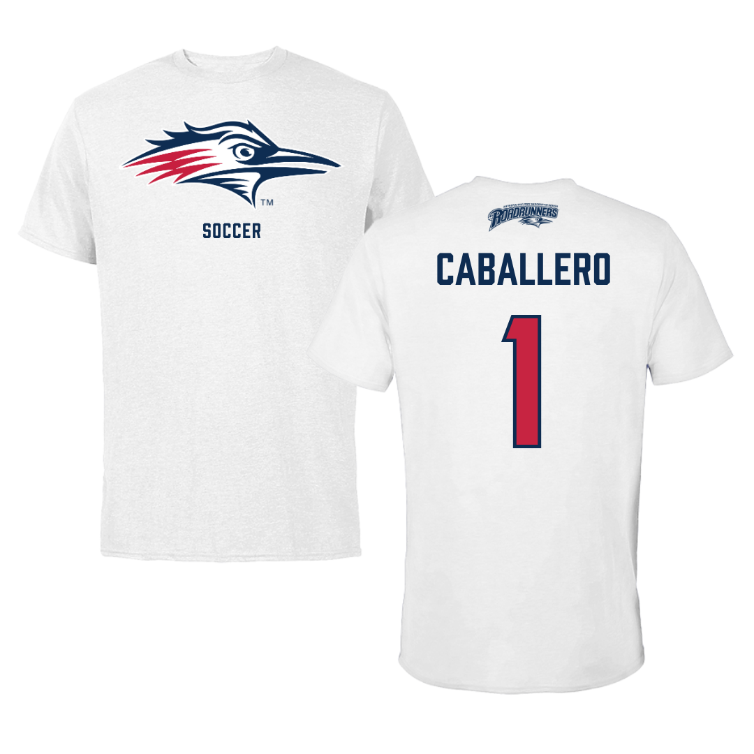 Metropolitan State University of Denver Soccer White Tee - #1 Kayla Caballero