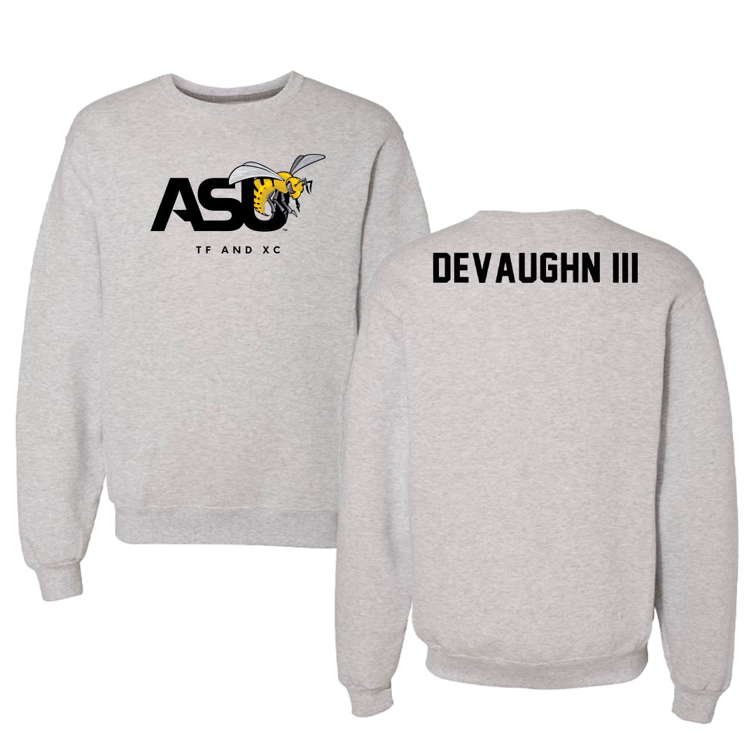 Alabama State University TF and XC Light Gray Crewneck - Vaughn DeVaughn III