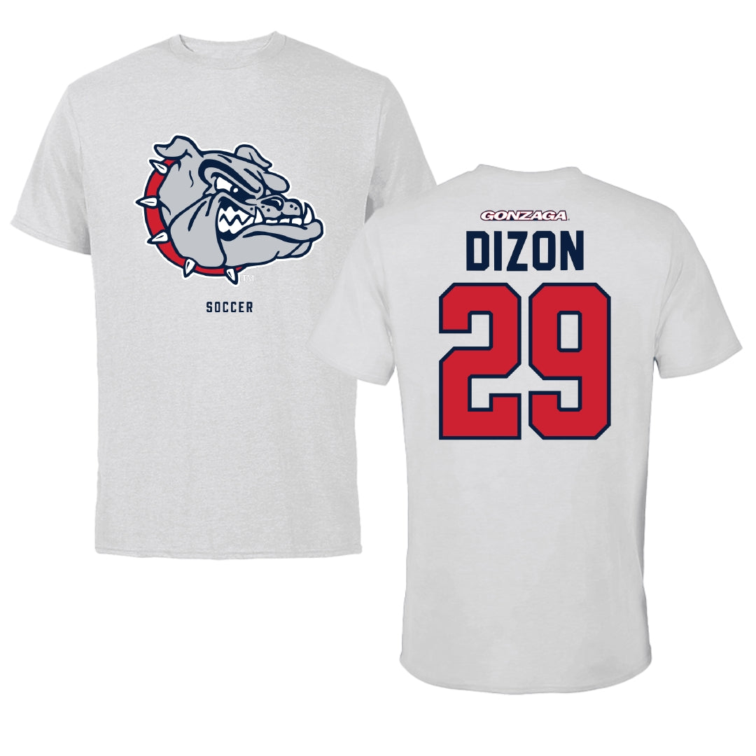 Gonzaga University Soccer Light Gray Tee - #29 Audrey Dizon