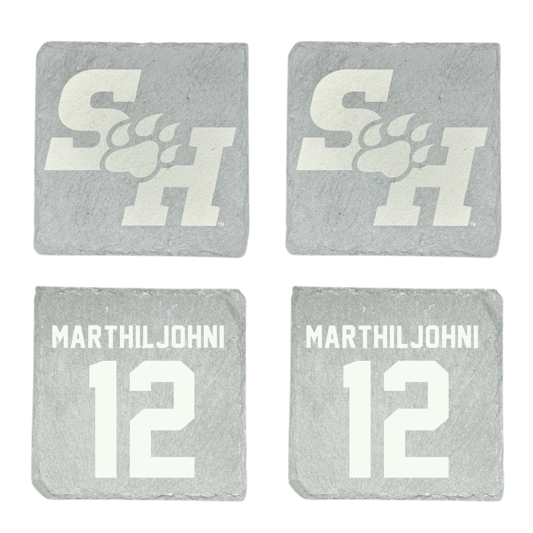 Sam Houston State University Baseball Stone Coaster (4 Pack)  - #12 Ty Marthiljohni