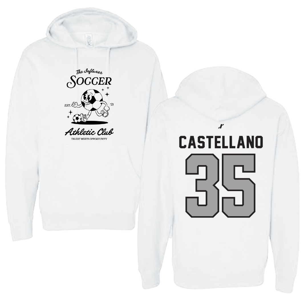 Soccer White Influxer Athletic Club Hoodie - #35 Juliana Castellano