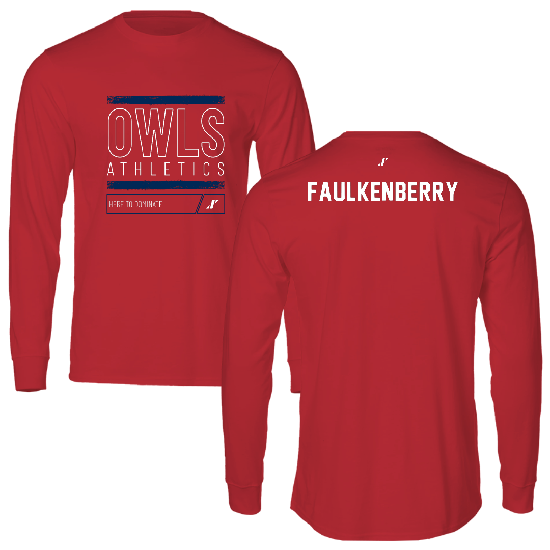 Florida Atlantic University Dance Red Dominate Long Sleeve - Sara Faulkenberry