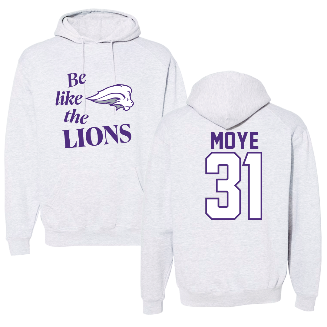 Nelson University Baseball Light Gray Be Like Us Hoodie - #31 Hamilton Moye