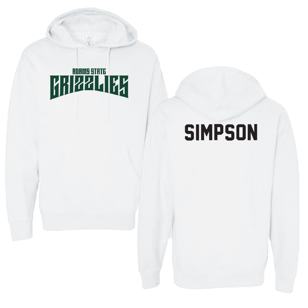 Adams State University TF and XC White Classic Hoodie - Keirryse Simpson