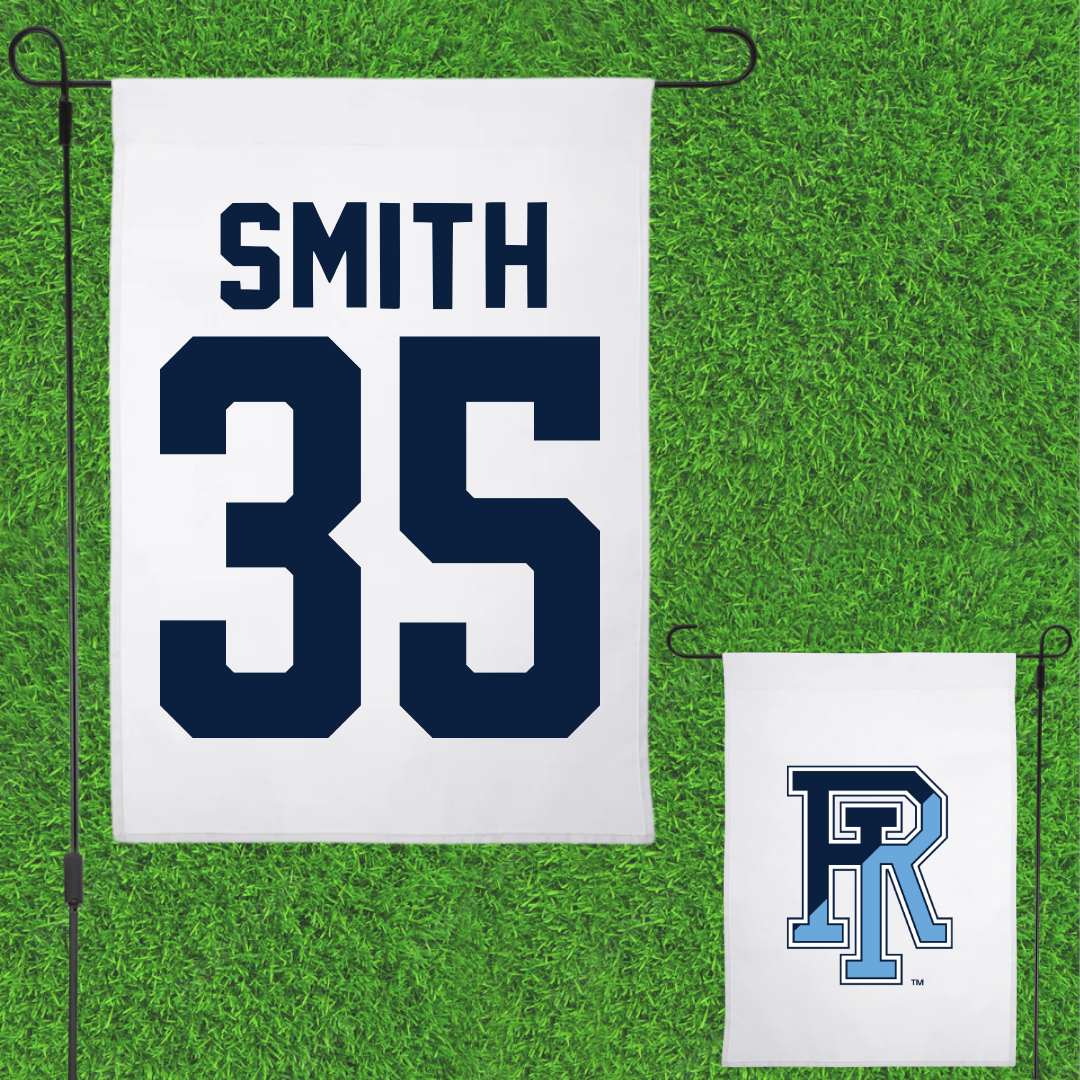 University of Rhode Island Basketball White Garden Flag - #35 Jameson Smith