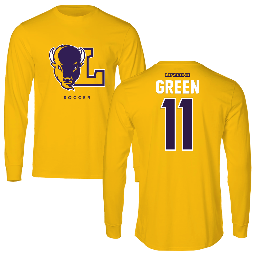 Lipscomb University Soccer Gold Performance Long Sleeve - #11 Josiah Green