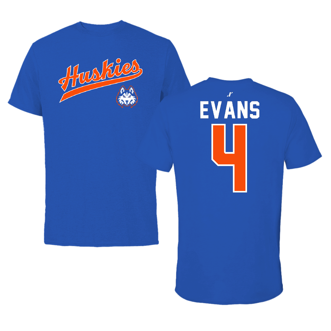 Houston Christian University Volleyball Blue General Tee - #4 Tatiana Evans