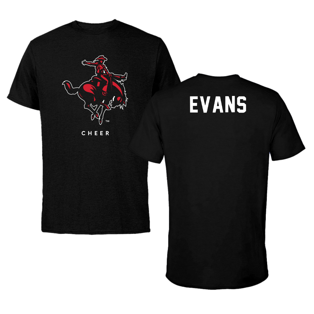 Northwestern Oklahoma State University Cheer Black Tee - Decymber Evans