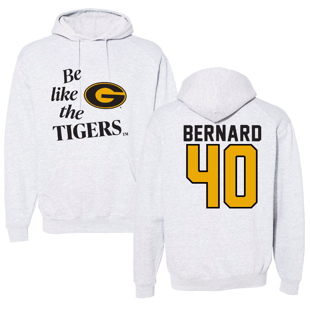 Grambling State University Softball Light Gray Be Like Us Hoodie - #40 Braye Bernard
