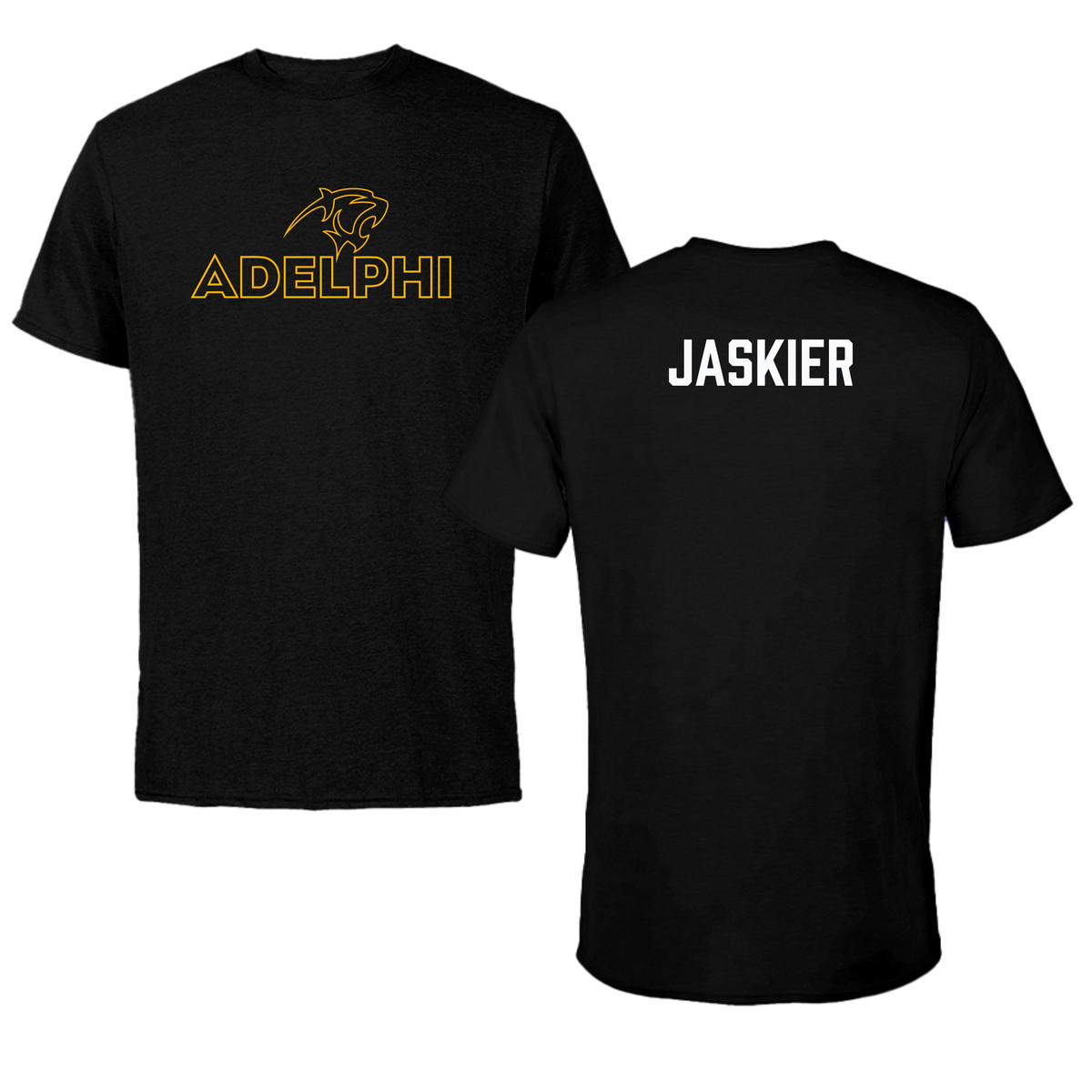 Adelphi University Golf Black Tee - Lauren Jaskier