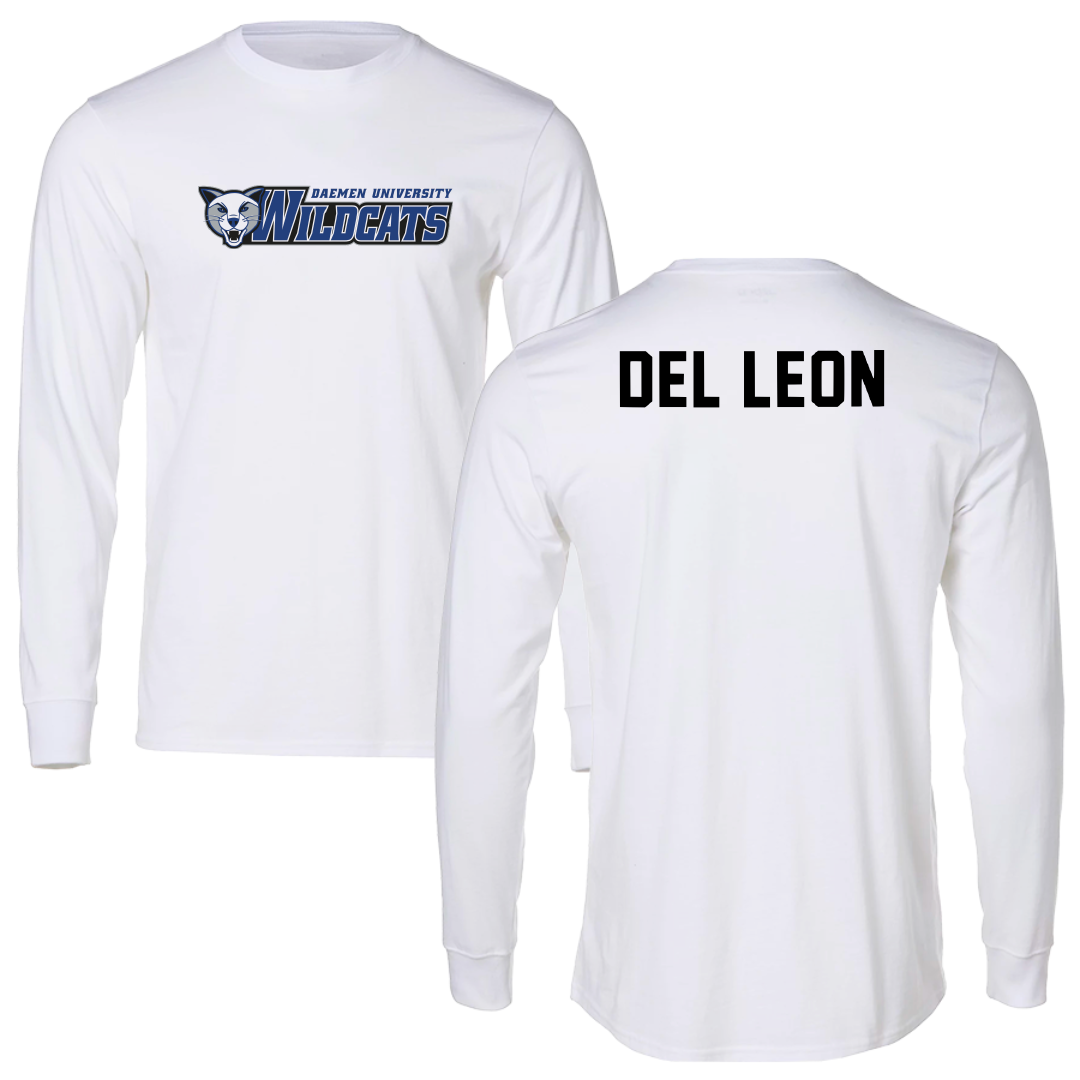Daemen University Tennis White Performance Long Sleeve - Yinett Del Leon