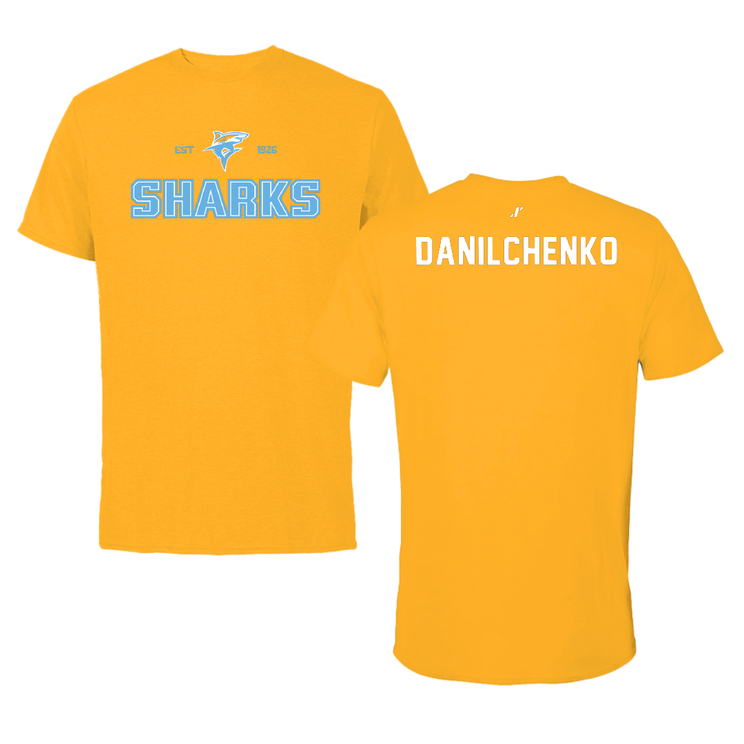 Long Island University Gymnastics Gold General Performance Tee - Alina Danilchenko