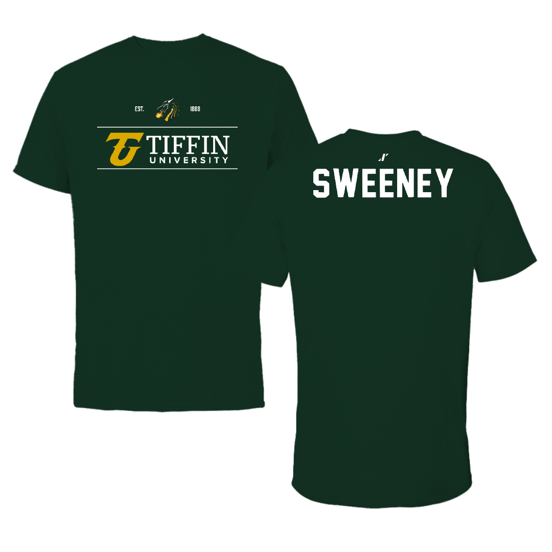 Tiffin University Wrestling Forest Green General Tee - Dylan Sweeney