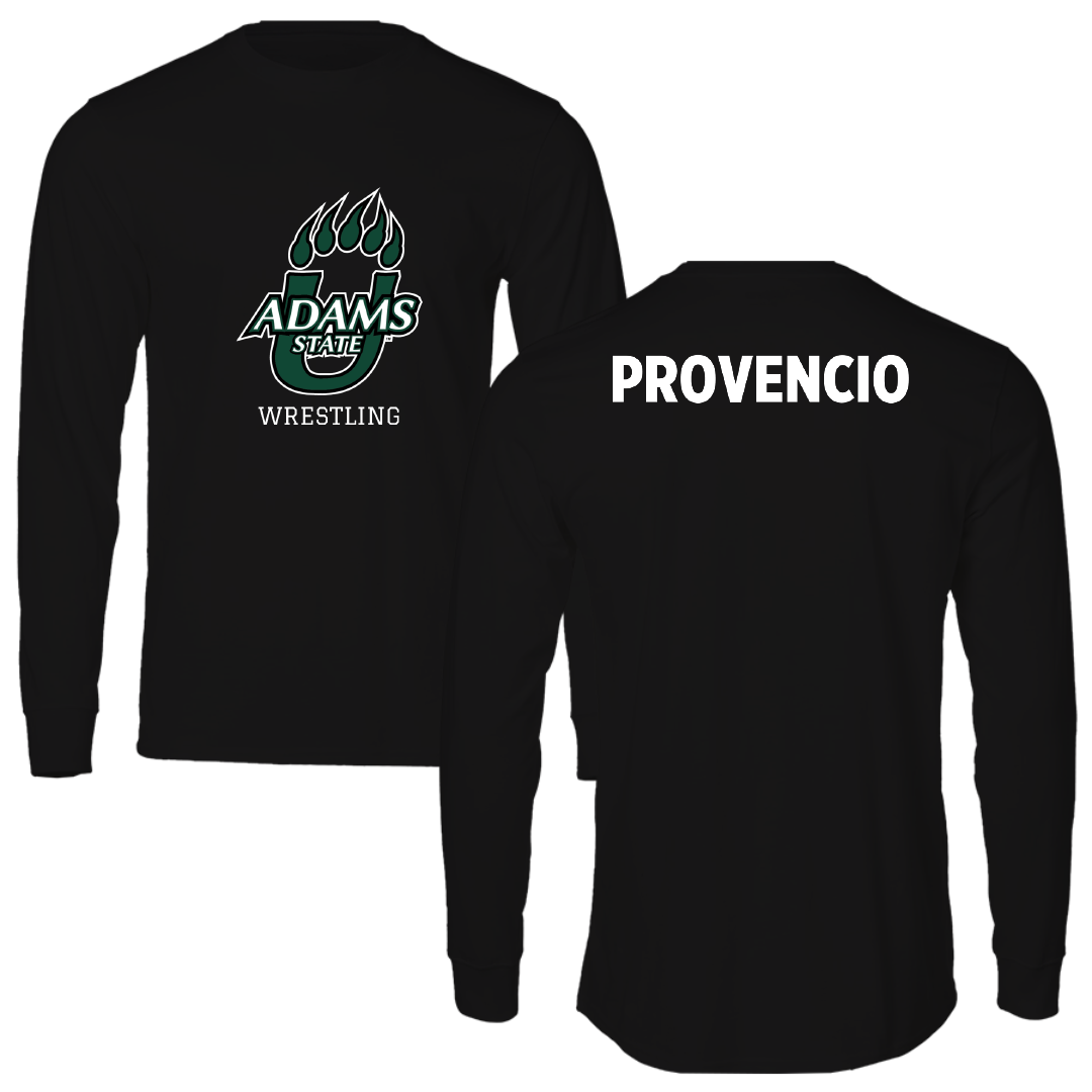 Adams State University Wrestling Black State Long Sleeve - John Provencio