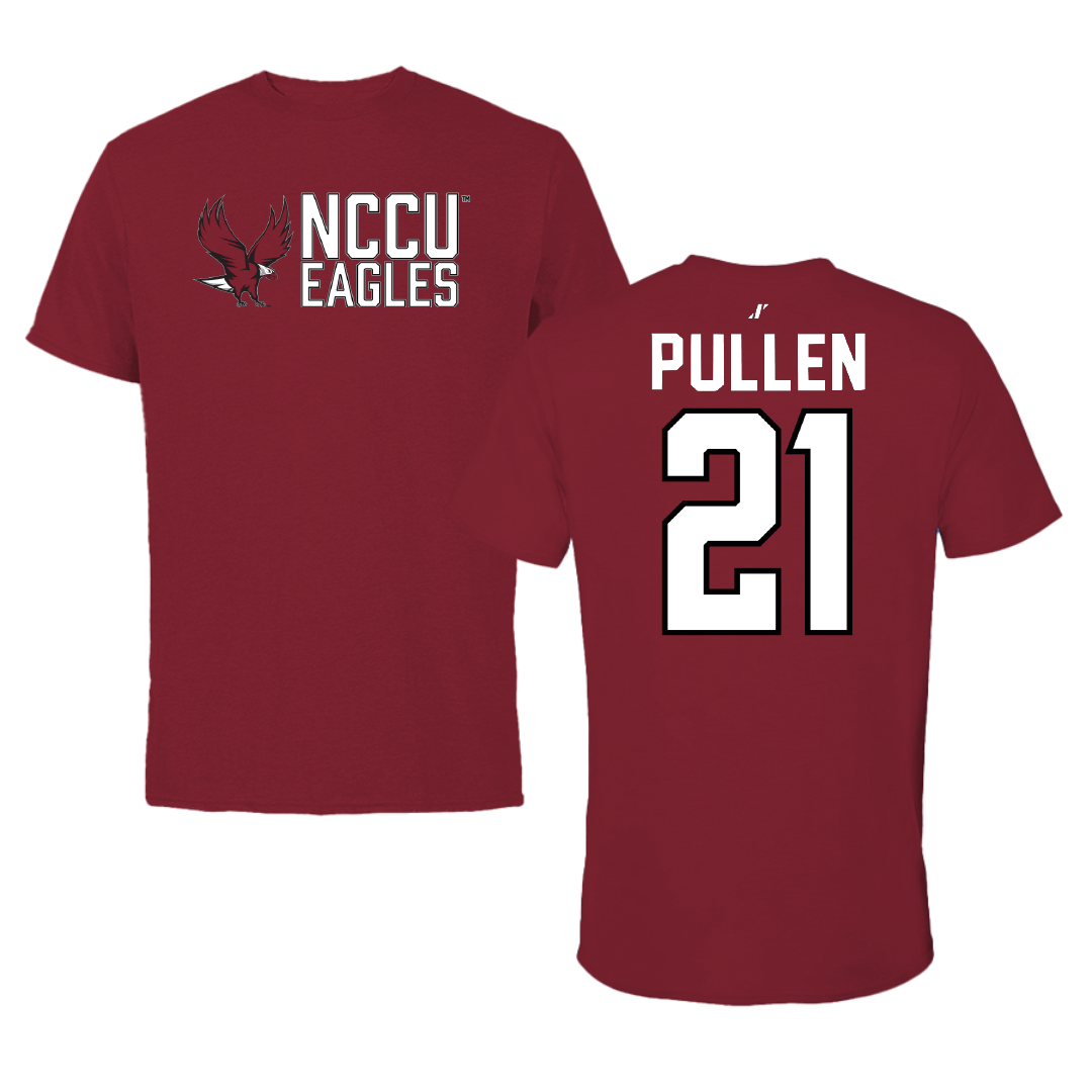 North Carolina Central University Football Cardinal General Tee - #21 Josh Pullen
