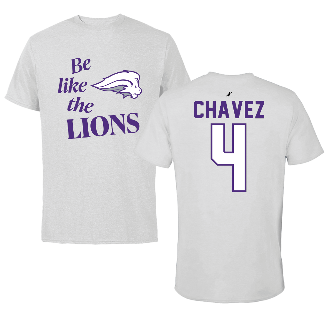Nelson University Football Light Gray Be Like Us Performance Tee - #4 Joseph Chavez