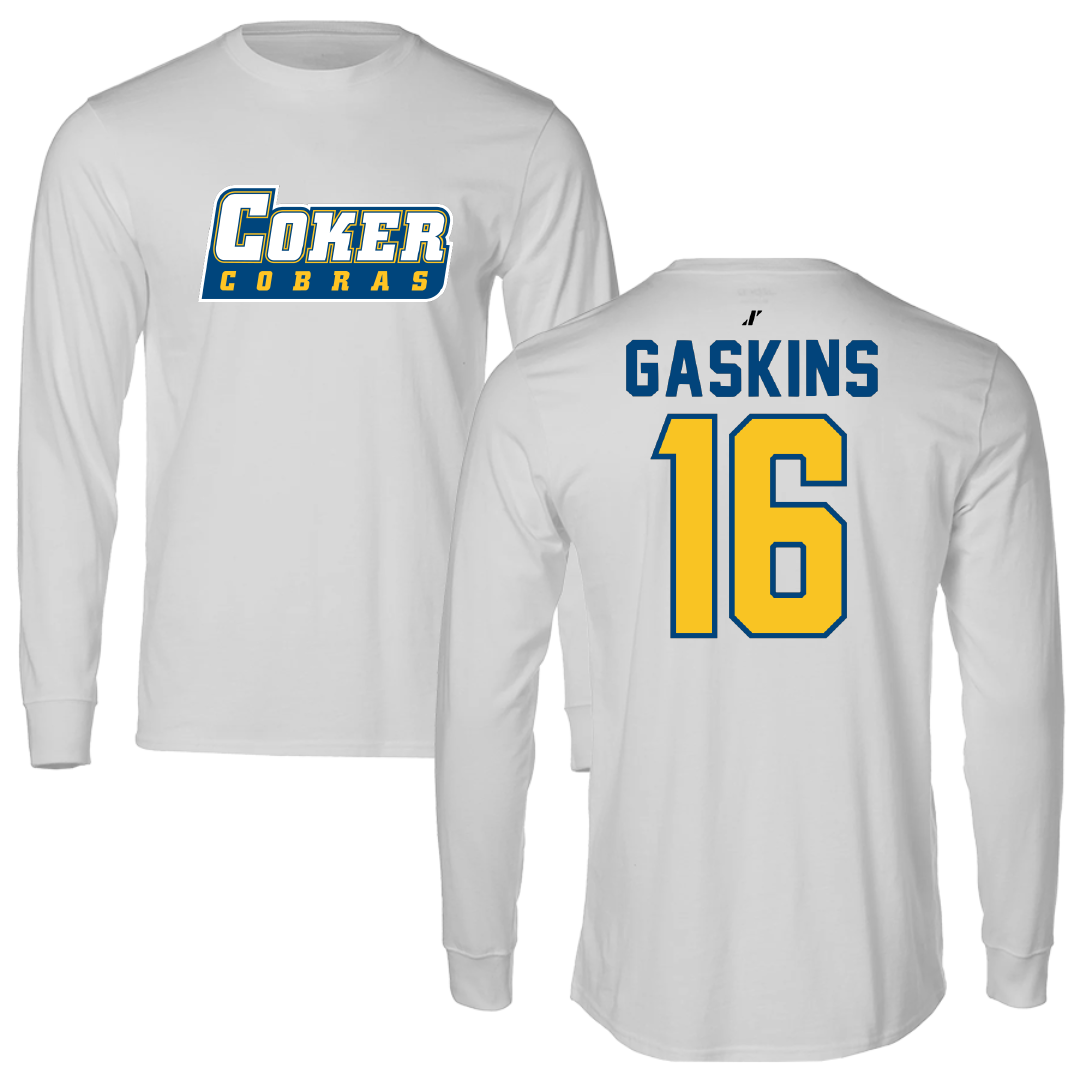 Coker University Softball Light Gray Long Sleeve - #16 Bailee Gaskins