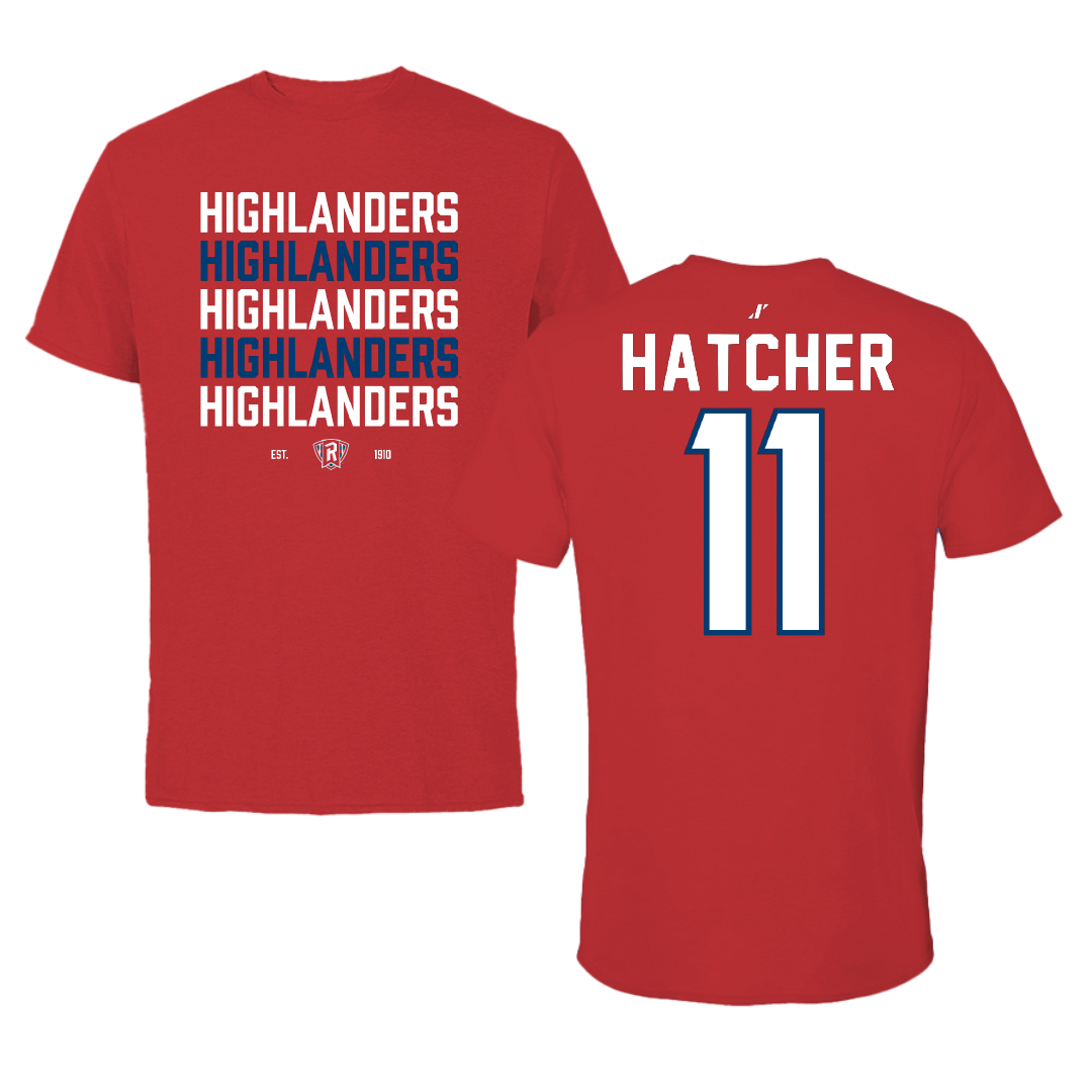 Radford University Baseball Red General Tee - #11 Mason Hatcher