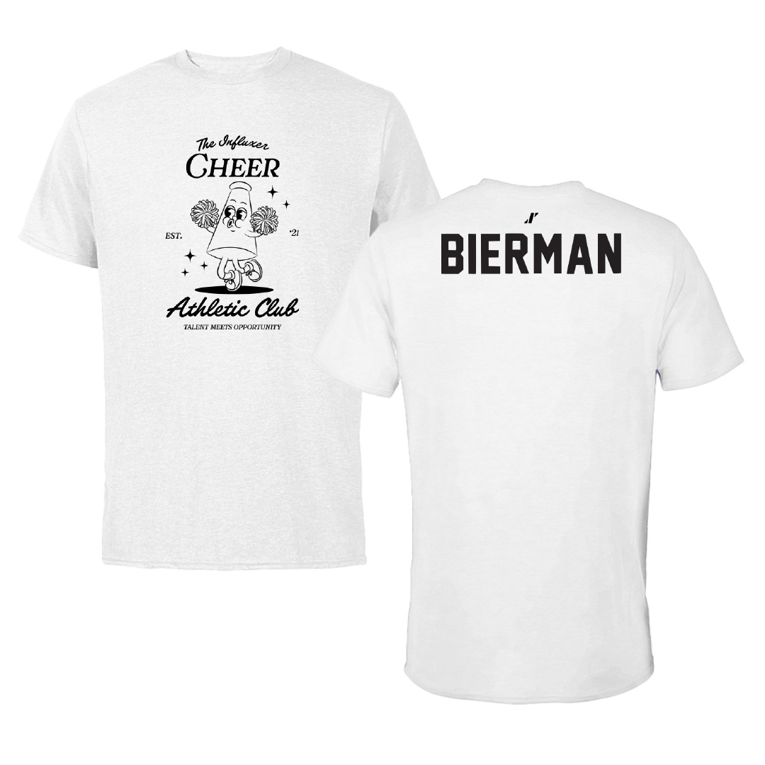 Cheer White Influxer Athletic Club Tee - Brady Bierman