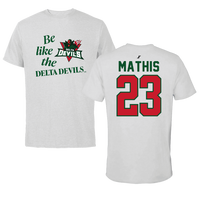 Mississippi Valley State University Volleyball Light Gray Be Like Us Performance Tee - #23 Sasha Mathis
