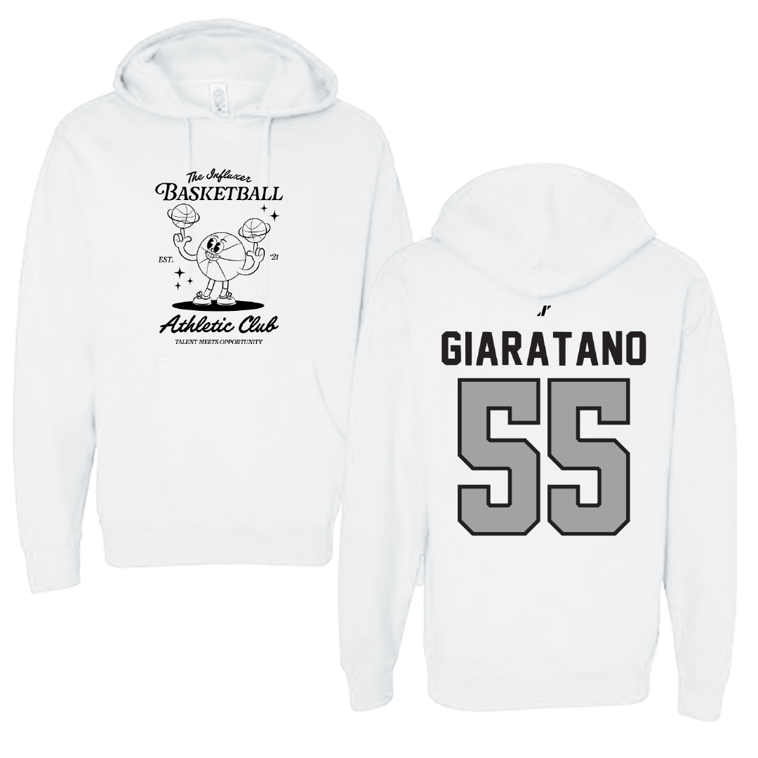 Basketball White Influxer Athletic Club Hoodie - #55 Hailey Giaratano