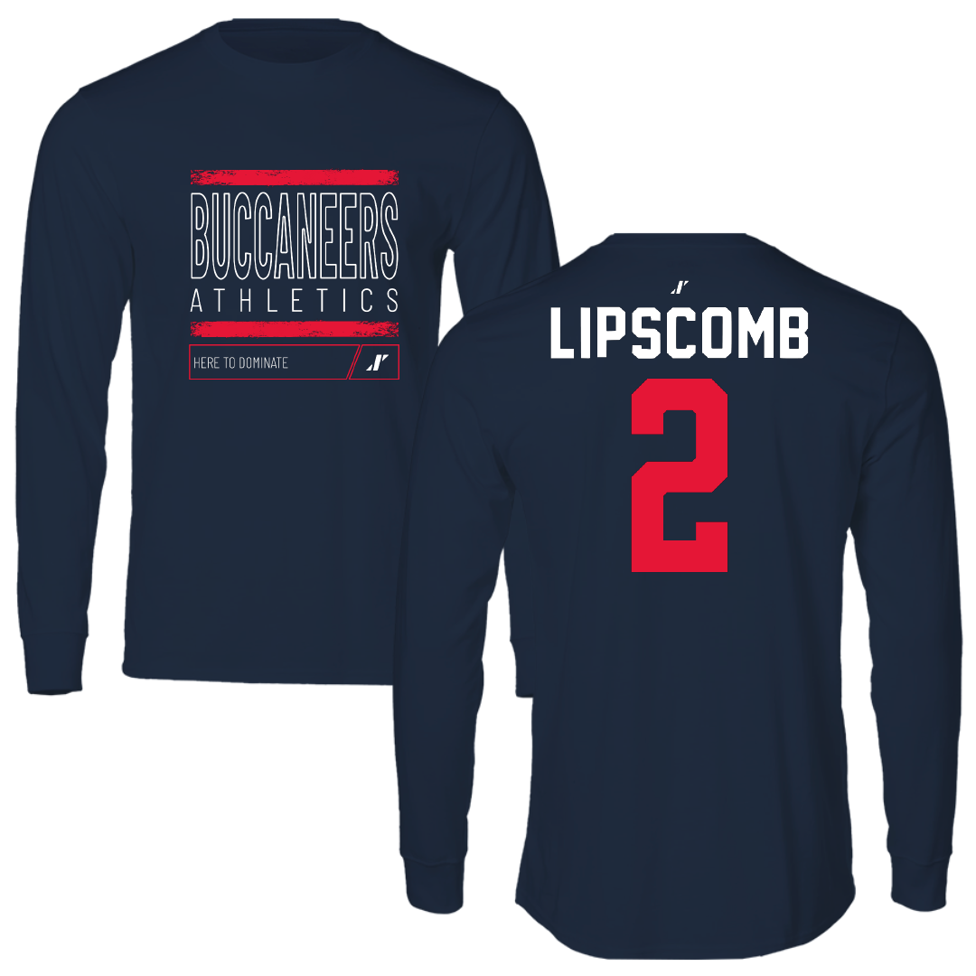 Christian Brothers University Basketball Navy Dominate Performance Long Sleeve - #2 Amani Lipscomb