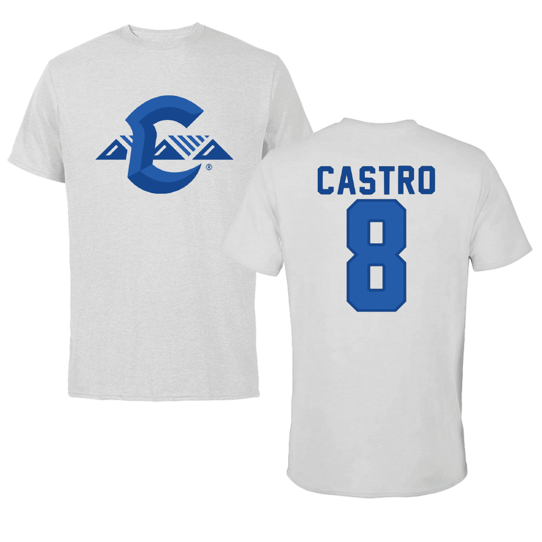 Chaminade University Baseball Light Gray Performance Tee - #8 Sebastian Castro