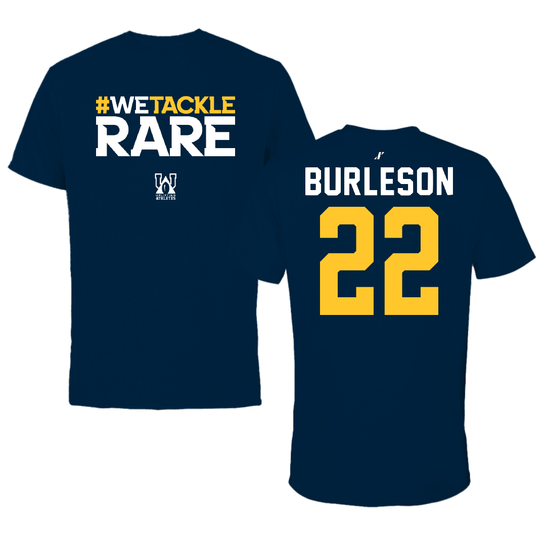 East Tennessee State University Soccer Navy Uplifting Athletes Performance Tee - #22 Megan Burleson
