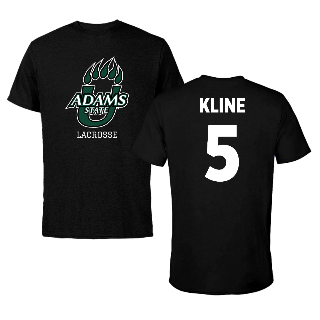 Adams State University Lacrosse Black State Performance Tee - #5 Samuel Kline