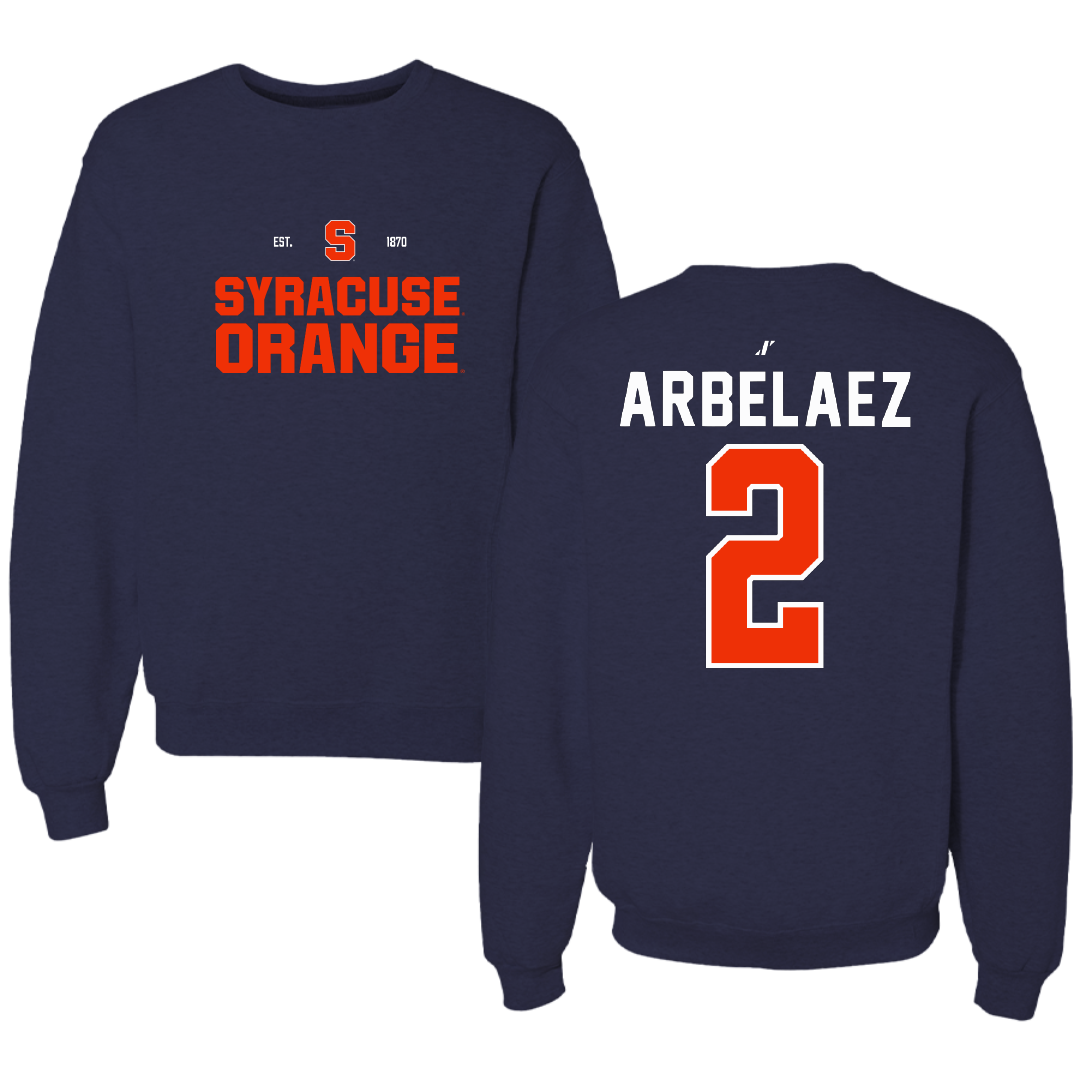 Syracuse University Soccer Navy General Crewneck - #2 Julia Arbelaez