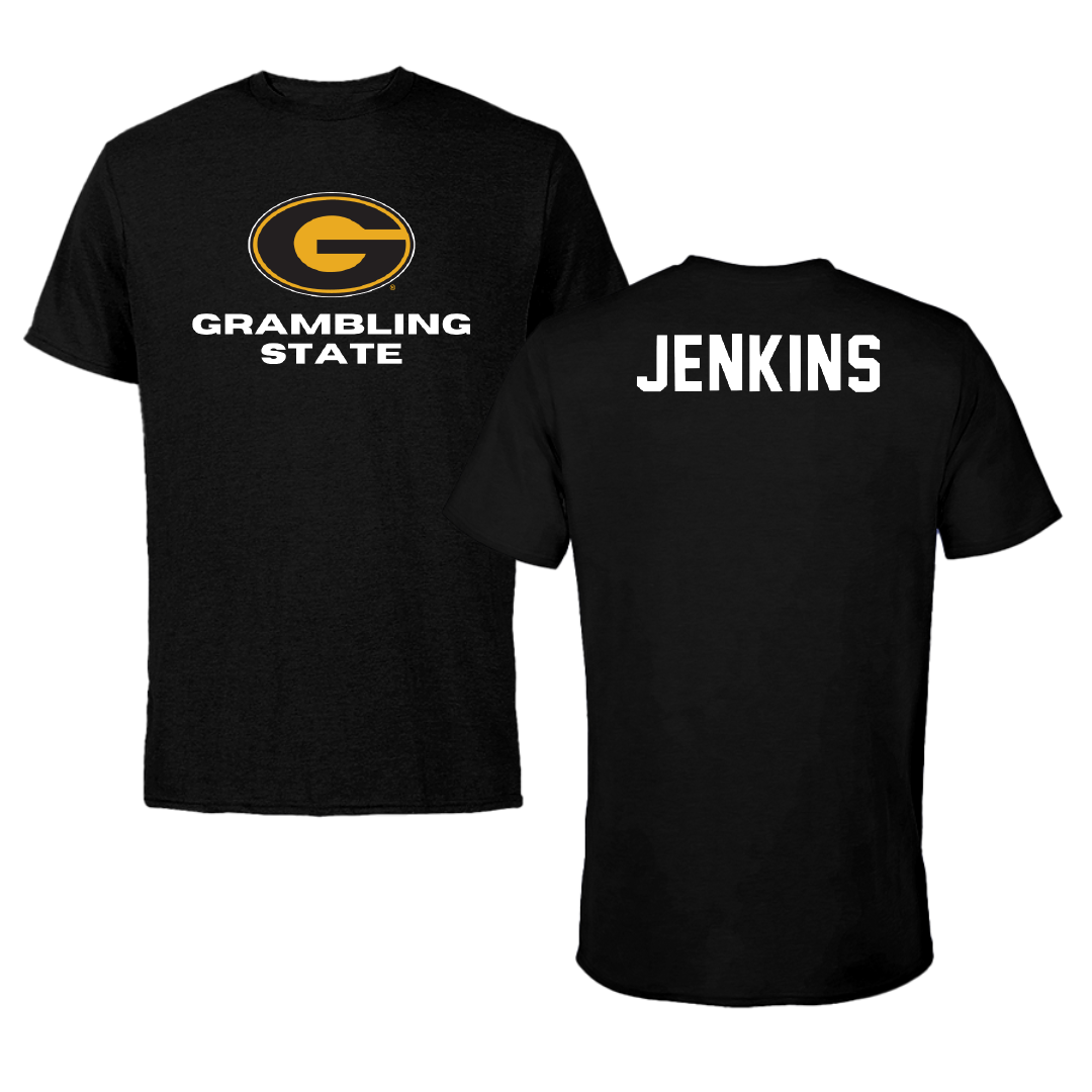 Grambling State University TF and XC Black Tee - Isaac Jenkins