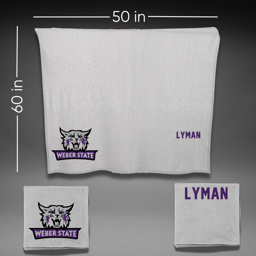 Weber State University Cheer Gray Blanket - Ava Lyman