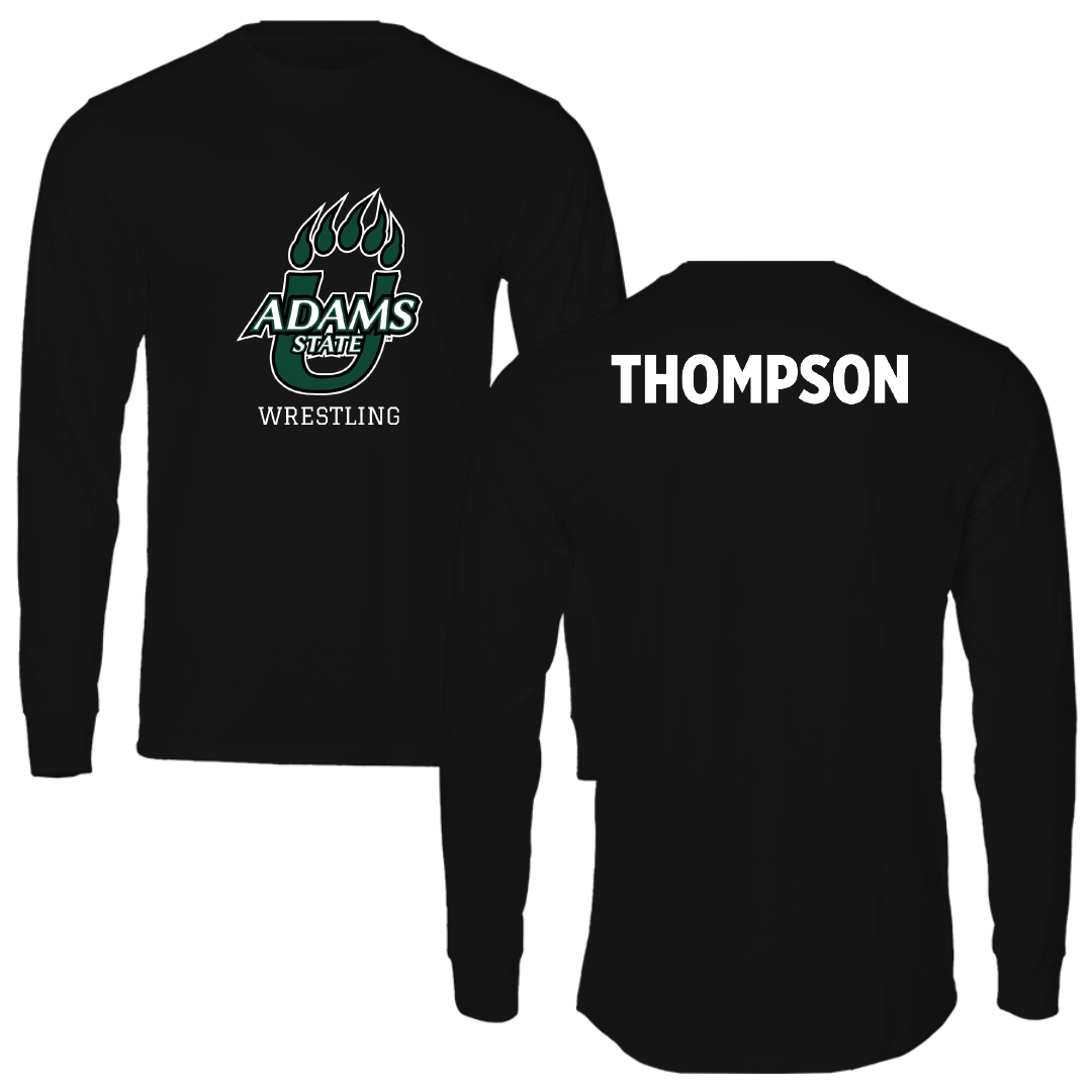 Adams State University Wrestling Black State Performance Long Sleeve - Kieran Thompson