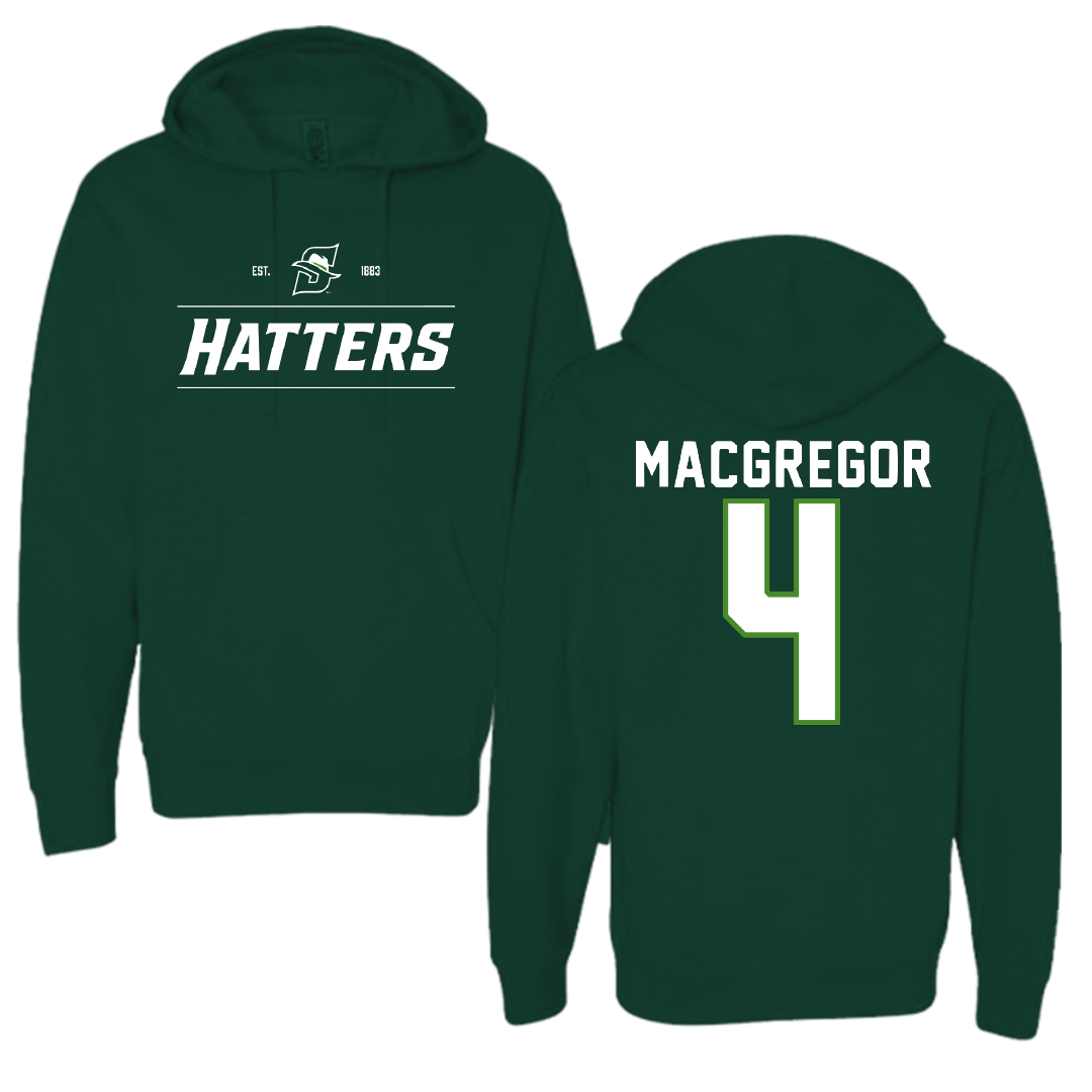 Stetson University Basketball Forest Green General Hoodie - #4 Daniel MacGregor
