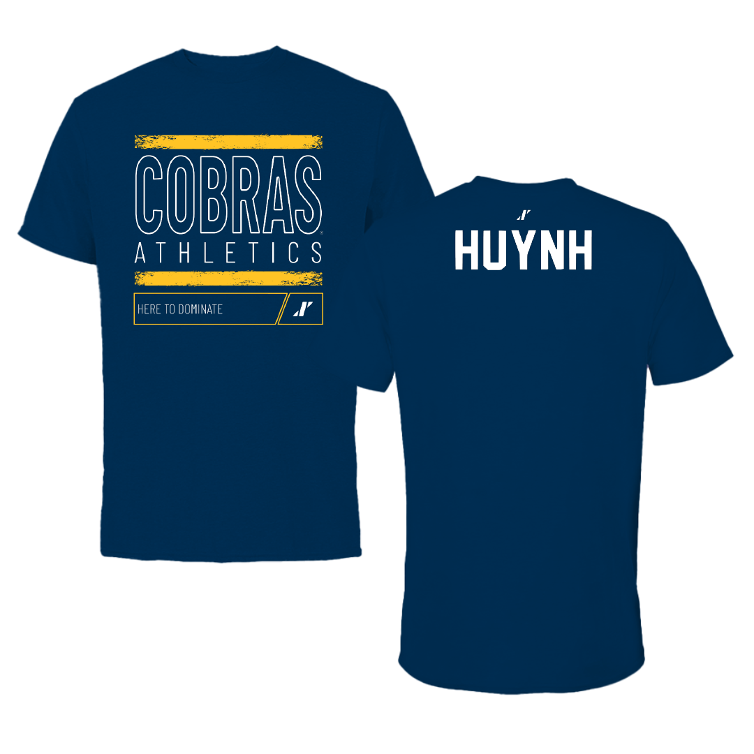 Coker University Tennis Navy Dominate Tee - Andy Huynh