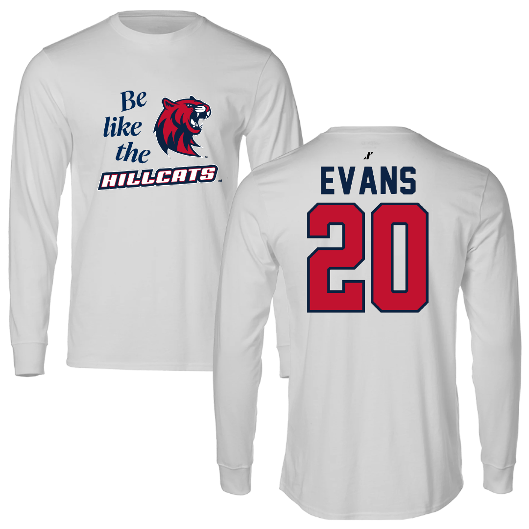 Rogers State University Softball Light Gray Be Like Us Long Sleeve - #20 Savannah Evans