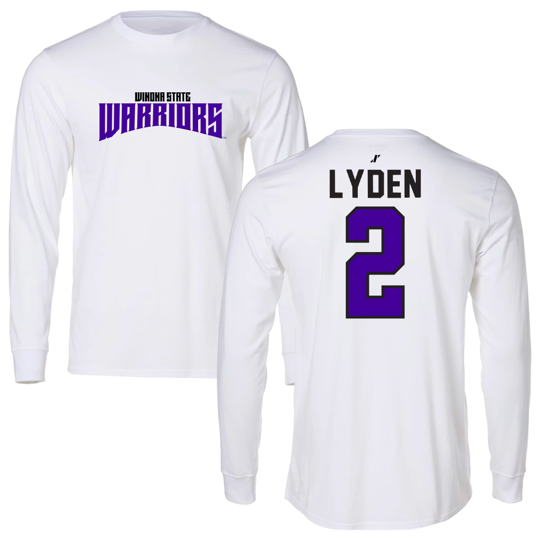 Winona State University Soccer White Classic Performance Long Sleeve - #2 Lexie Lyden